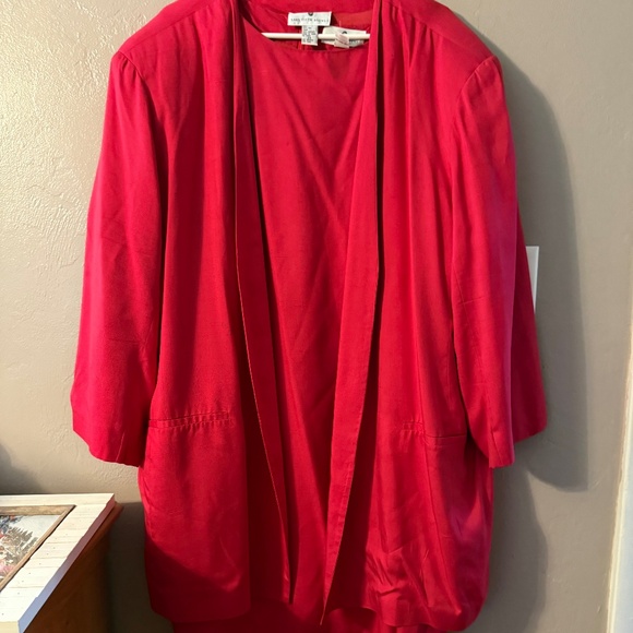 Saks 5th Ave Silk Dress w/coat - Picture 1 of 3